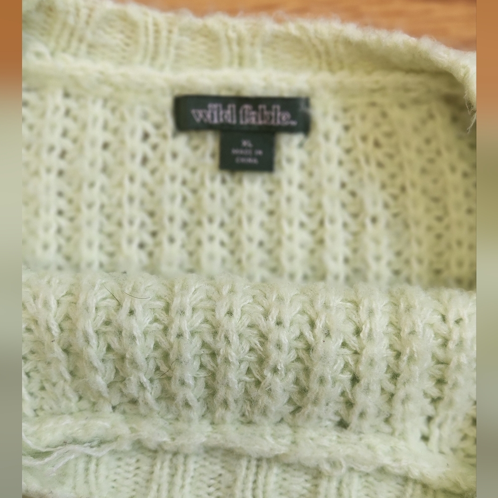 Neon lime green sweater